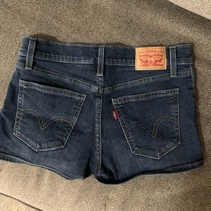 Levi’s Dark Blue Jean Shorts - Size W26